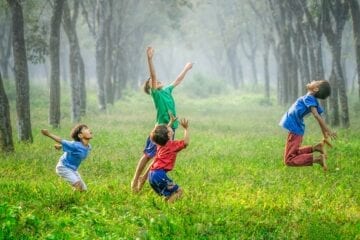 Picture of kids jumping